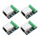 4PCS RJ45 Ethernet Female Socket Connector Breakout Board,2.54mm Connector Board Shielded Network Adapter Terminal 1
