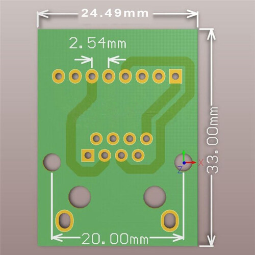 4PCS RJ45 Ethernet Female Socket Connector Breakout Board,2.54mm Connector Board Shielded Network Adapter Terminal 2