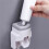 Automatic Toothpaste Squeezer Wall Mounted Punch-Free Toothbrush Storage Rack Toothbrush Holder Squeezer White 6