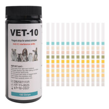 de Test D'Urine pour Animaux de Compagnie, 100 Tests de Paramètres D'Analyse D'Urine pour Chiens, Chats, Vétérinaires, Tests Précis pour