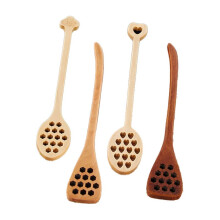 4 Stück Honiglöffel Aus Holz, Honiglöffel-Stäbchen, Honigstab Aus Holz, Honiglöffel, Kaffeelöffel