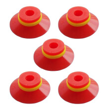 Industrial Flat Vacuum Suction Cup F Series Single-Layer Silicone Robotic Arm Accessory with Ribs,Pack of 5 Pcs F25