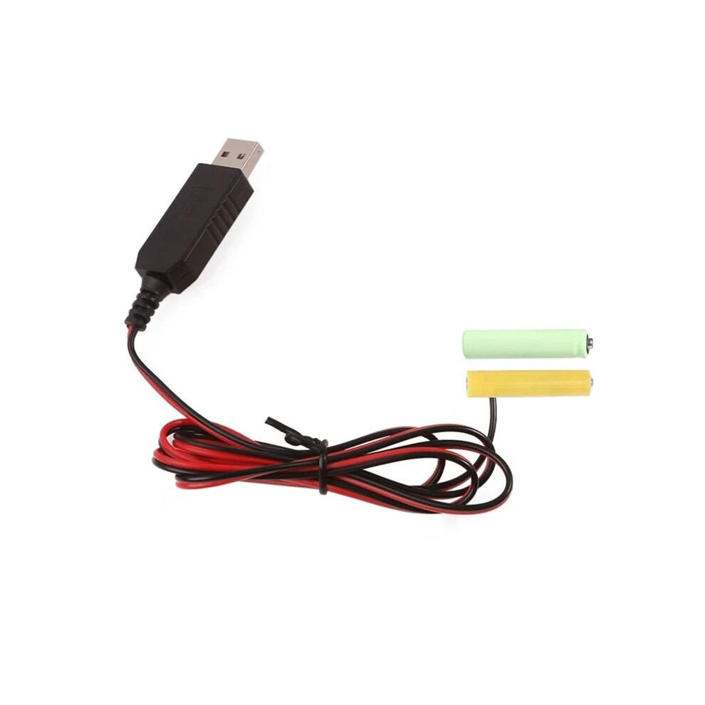Usb 5V To 3V Lr03 Aaa Dummy Battery Eliminators Cable For Remote Control Radio Led 2M Light 4713441520094