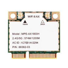 MPE-AX1800H WiFi6 MT7921 PCI-E 2.4G/5G 574Mbps/1200Mbps Gigabit Dual Band Internal Wireless Network Card BT5.2