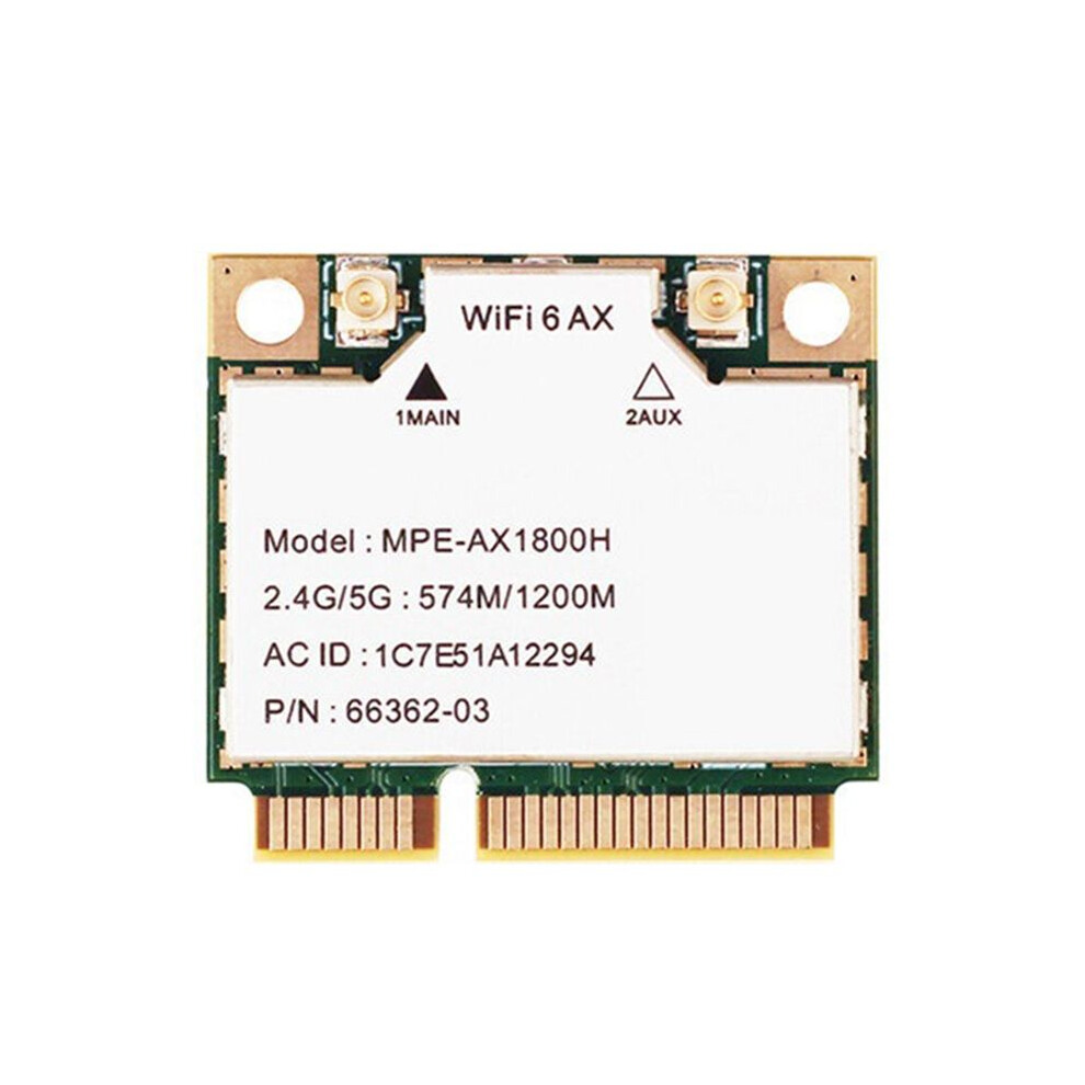 Mpe-Ax1800h Wifi6 Mt7921 Pci-E 2.4G/5G 574Mbps/1200Mbps Gigabit Dual Band Internal Wireless Network Card Bt5.2 4711809330477