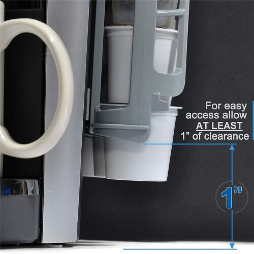 Supporto Laterale Porta Cialde Caffè 2 Pezzi per Dispenser Cialde K Cup per Macchine da Caffè Monodose Grigio 2