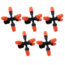 5 Stuks Tuinsproeiers Automatische Besproeiing Gras Gazon 360 Graden Cirkel Roterende Watersproeier 5 Sproeiers Tuinslang