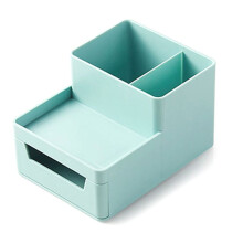 Small Makeup Brush Holder Organizer, Cosmetic Countertop,Skincare Storage for Desk, Vanity,Bathroom Counter Green