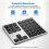 2.4G  Number Pad Ultra-Thin Wireless Numpad USB Rechargeable Numeric Keypad for IOS Android Window Black 5