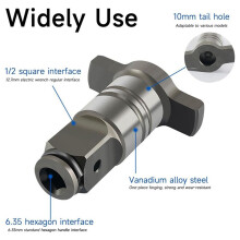 Conversion- for Electric Screwdriver, 2pcs Electric Wrench Conversion , Anvil Wrench Pin Converter Shaft Adapter