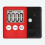 Digital Kitchen Timer, Timer, Egg Timer, Suitable for Work, Sports Timer, Game, Cooking Timer, 2 Pack Red 4
