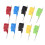 10PCS SDK08 Test Clips with Jumper Cable IC Test Hook Clips 40V Ultra Small Clip 2A Test Clamp for Electrical Testing 5