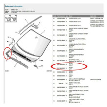 1Pair Front Hood Foam Sponge Gasket 9677265180 9677265580 for T93 308S 408 2014-2020 Engine Room Buffer Cotton