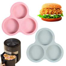 Reusable Silicone Mold Air Fryer Egg Pan Cakes Dessert Baked Goods Tools