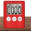 Digital Kitchen Timer, Timer, Egg Timer, Suitable for Work, Sports Timer, Game, Cooking Timer, 2 Pack Red 3