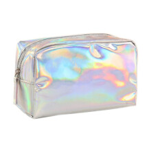 Ins Style Portable Travel Cosmetic Bag Laser Outdoor Makeup Pouch Toiletry Organizer Gift Bag for Makeup Events