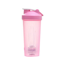 Shaker Cup Sports PortáTil Conveniente Copo de AgitaçãO 600Ml PláStico Shakers Garrafa Adultos Rosa