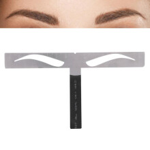 Eyebrow Stencil and Adjustable Eyebrow Ruler for Precision Symmetrical Shaping and Permanent Makeup