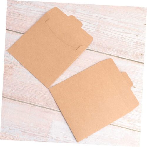 30pcs Kraft Paper CD Sleeves DVD Storage Envelopes with Secure Flap Closure Dustproof Protection 1