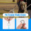 4 Pack Protective Case for  AirTag Silicone Keychain Compatible with Air Tag Holder with Key 1