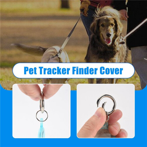 4 Pack Protective Case for  AirTag Silicone Keychain Compatible with Air Tag Holder with Key