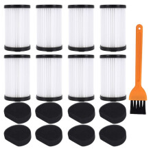 Filtres de Remplacement pour MOOSOO D600 et Ariete Handyforce Aspirateurs RBT 2761 RBT 2759 Comprend 8 Filtres + 8 Filtres en Mousse