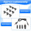 USB To  Power Cable Universal USB To  Jack Charging Cable Power Cord with 13 Interchangeable Plug Connectors Adapter 6
