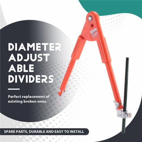 1Pc Carpenter Precision Pencil Compasses Large Diameter Adjustable Dividers Woodworking Compass Max Radius 45cm 2