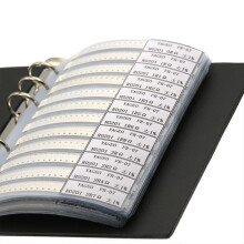 8500PCS Capacitance Sample Book, 170 Value All Series SMD Ohm Capacitor, 1% SMD Resistor Sample Book Assorted Kit, 0402