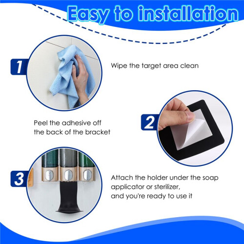 Drip Tray for Automatic Soap Dispenser, Wall Mount and Dispenser, Prevent Dripping and Spraying 2