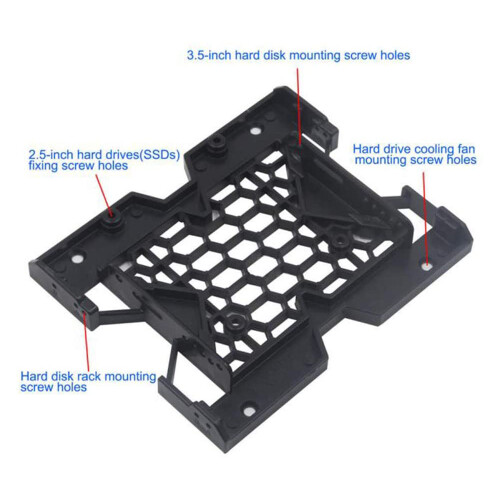 4 PeçAs 5,25 Polegadas a 3,5 Polegadas 2,5 Polegadas Suporte Ventilador de RefrigeraçãO SSD Suporte de Montagem de Disco RíGido Interno Suporte de 2
