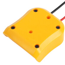 DW12V DIY Battery Adapter for  10.8V-12V Li-Ion Battery Power Wheel Adaptor Dock Holder with 14 Awg Wires,Yellow
