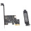 PCI-E 1X to USB 3.2 GEN1 5Gbps Type-E A-Key Expansion Card,Front Panel Type-C Interface for Desktop PC(ASM1042A) 1