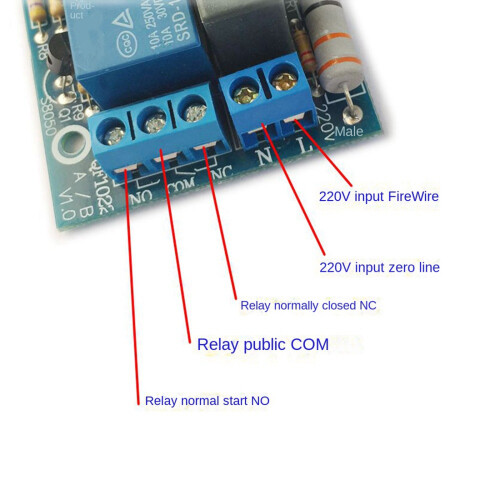 AC 220V Adjustable Timer Delay  Turn /Off  Relay Module New(0-10 Minutes) 2