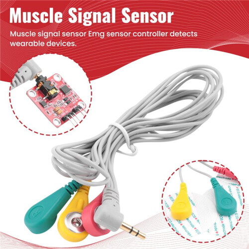 Muscle Signal Sensor Emg Sensor Controller Detects Muscle Activity for  Development Board for Wearable Devices 2