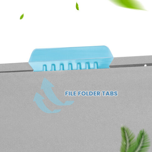 120 Sets Multicolor Hanging File Folder Tabs with Blank Inserts 2 Inches Plastic Hanging File Tabs for Hanging Folders 2