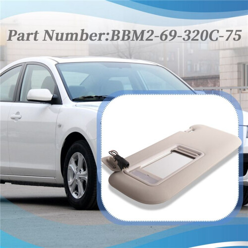 Car Left Driver Side Sunvisor Sun Visor for  3 Hatchback 2010-2013 BBM2-69-320C-75 2