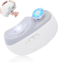 Electric Nail Clipper for Seniors, 3 in 1 Nail Trimmer and File with Clip Storage, Dual Speed White