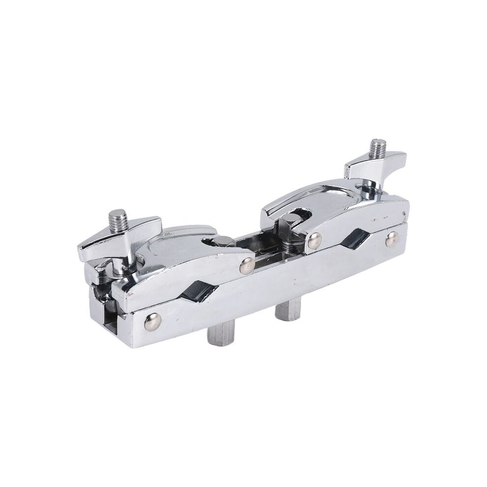 Drum Clamp 2 Hole Multi Clamp Cymbal Stand Mount Holder For Drums Cymbals Musical Parts Cowbell Accessory Silver