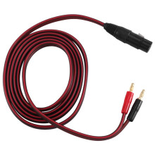 XLR-Auf-Bananen-Lautsprecherkabel, 3-Polige XLR-Buchse auf Zwei Bananenstecker, Audiokabel, Vergoldeter 4-Mm-Stecker auf XLR3 Pro HiFi