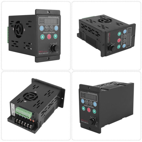 220V 750W Single-Phase Input 3-Phase Output Motor Driver Frequency Converter with Four-Digit Digital Tube Display 1