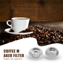 2 STÜCKE Rostfreier Stahl 58Mm Kaffee Tee Filter Korb für Espresso Kaffee Maschine ZubehöR Druck Pulver Schale