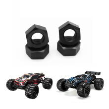 4 PièCes 17Mm M10 éCrou Hexagonal de Roue en MéTal NT002 pour JLB Racing CHEETAH 11101 21101 J3 Speed 1/10 PièCes de Mise à Niveau de Voiture