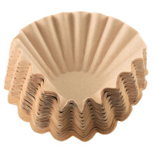 100 Pcs 1-4 Cup Basket Coffee Filters Basket Filters Disposable Paper Coffee Filters for Home Office Use Brown