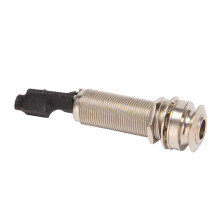 Guitar Endpin Jack, 6.35mm Output 2.5mm Input Endpin Jack for Acoustic Guitar Built-in Rod Piezo Pickup Clear Sound