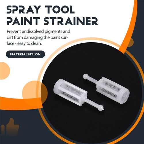 50Pcs Universal Gravity Spray Tool Filters Fine Mesh, Disposable Gravity Feed Spray Tool Paint Strainer Reduce Clogging 2