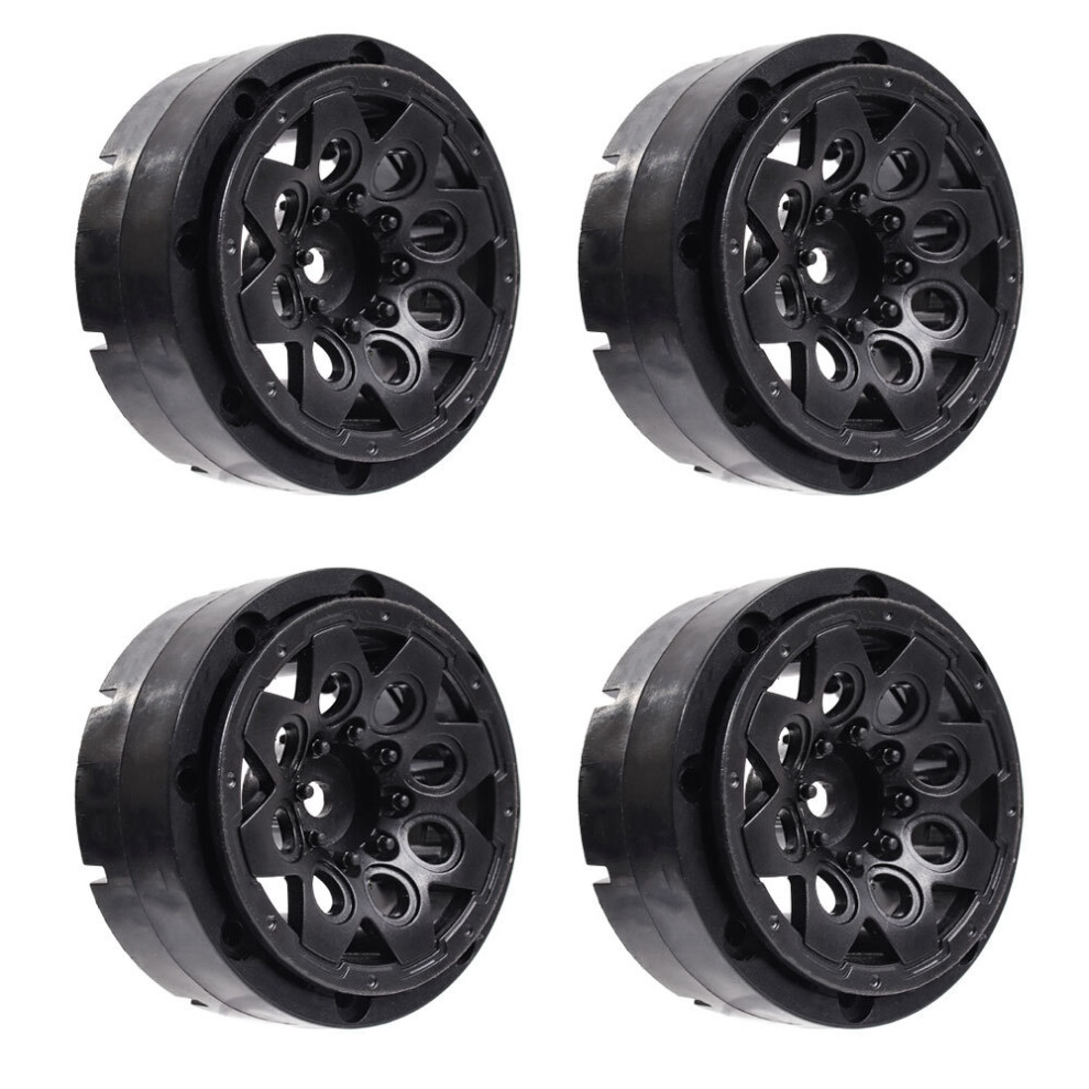 4Pcs Plastic Beadlock 1.9 Wheel Hub Rim For 1/10 Rc Crawler Axial Scx10 90046 Axi03007 Trx4 Rc4wd D90 4713729347245