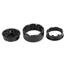 4PCS Plastic Beadlock 1.9 Wheel Hub Rim for 1/10 RC Crawler Car Axial SCX10 90046 AXI03007 TRX4 RC4WD D90