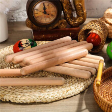 20Pieces 8 Inch Kids Rhythm Sticks Music Lummi Sticks Classical Wood Claves Musical Percussion Instrument Musical Sticks