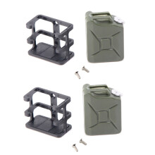 2 Piezas de Tanque de Combustible de Caja de Aceite de SimulacióN para 1/10 RC Coche de Orugas Axial SCX10 Trx4 RC4WD D90 Piezas de Mejora de